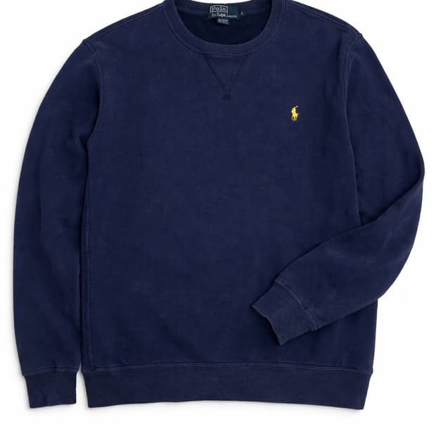 폴로 원포인트 포니 맨투맨 네이비