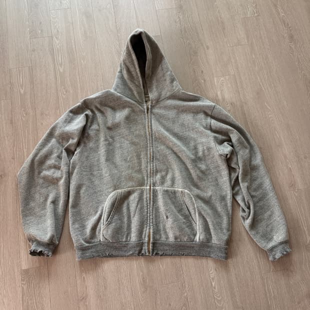 아프레쎄 26SS 빈티지 후드집업 그레이