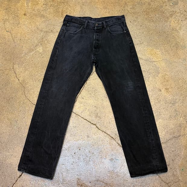 미국 빈티지 리바이스 501 블랙진 청바지
