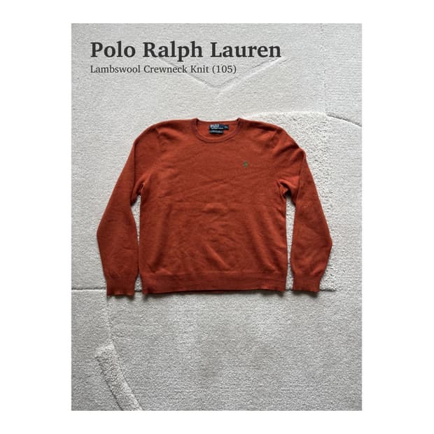 폴로 랄프로렌 램스울 크루넥 니트 (105)