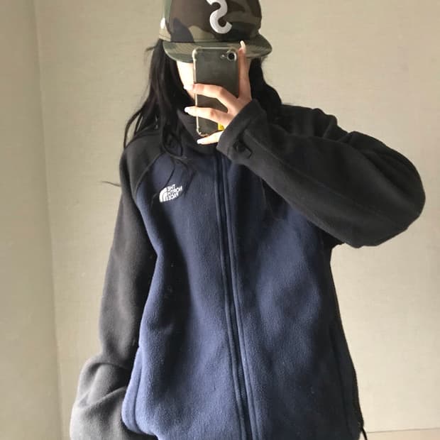 노페 네이비 나그랑 후리스