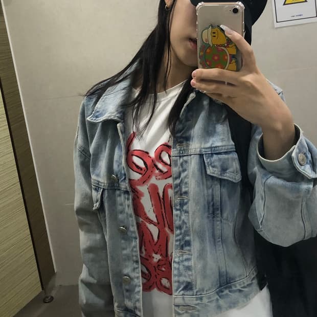 데님 자켓 (백화점 상품) 