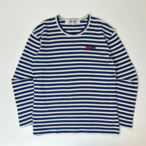 플레이 꼼데가르송 스트라이프 롱슬리브