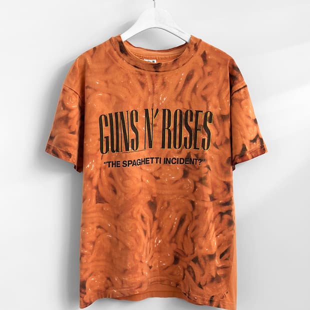 (Rare) 1993 건즈앤로지스 guns n roses 스파게티 티셔츠