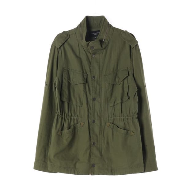 코데즈컴바인 베이직 린넨 혼방 하이넥 야상 자켓 L