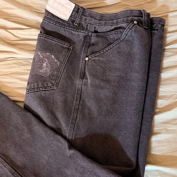 스웨이드 CONTOUR POCKET DENIM 블랙 L사이즈