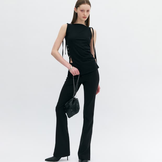 (당일배송)Yunse 윤세 olive sleeveless top
