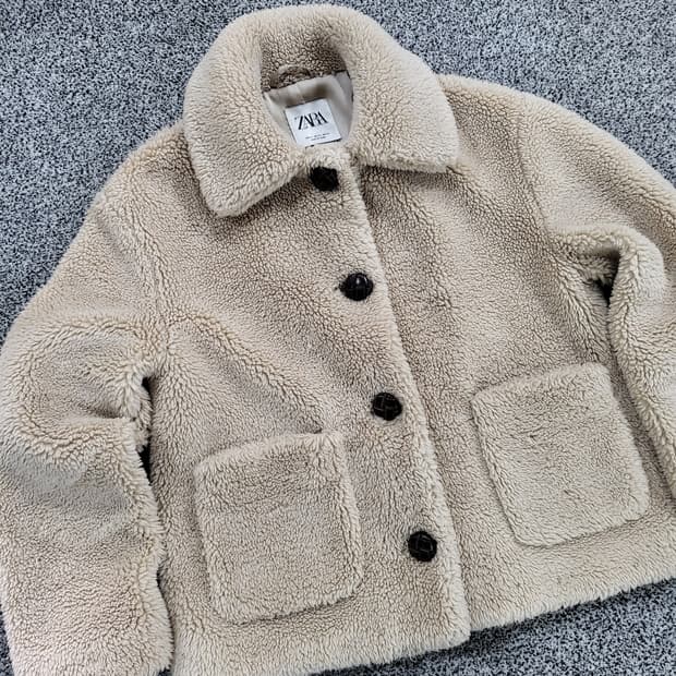 자라(ZARA) 뽀글이 자켓 (베이지)