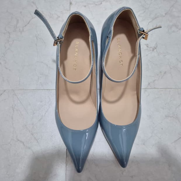 새상품 블랑쇼 레이디 스트랩 힐 Lady strap heel 스카이 블루