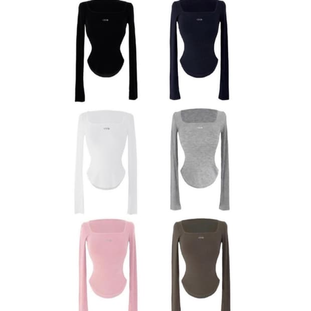 오도어 스퀘어넥 탑