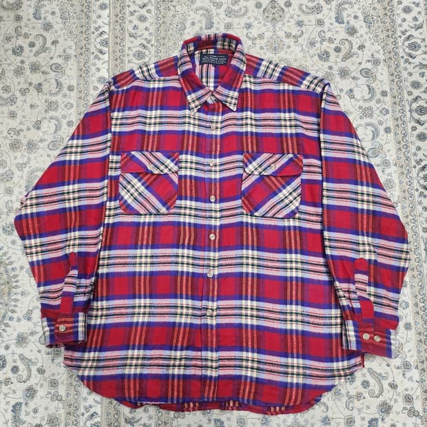 아베크롬비 플란넬 체크 셔츠 L (크게나옴) (110-115)