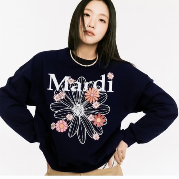 메르디마크르디 플라워 스웻 셔츠 사이즈 F