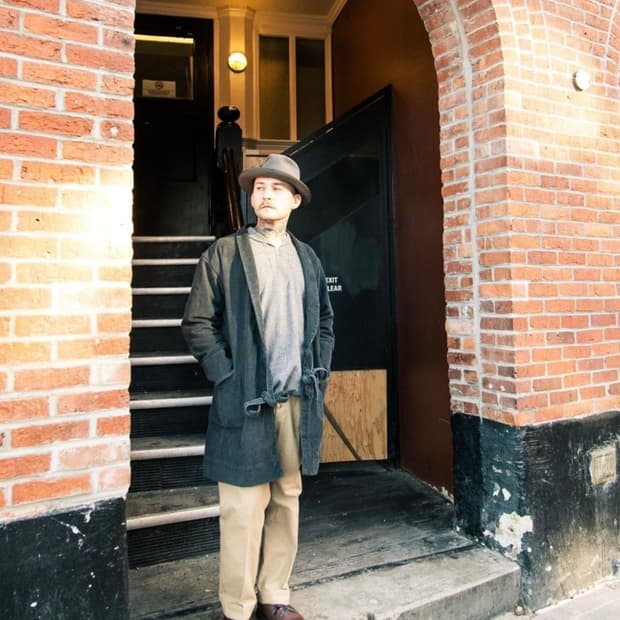 올드조 코듀로이 아미 랩 코트 Old Joe 