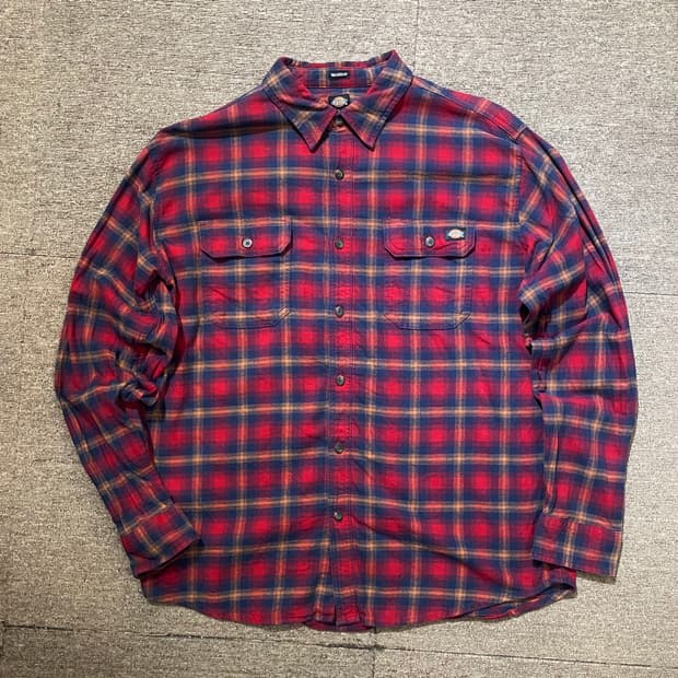 (L) Dickies 디키즈 체크 셔츠