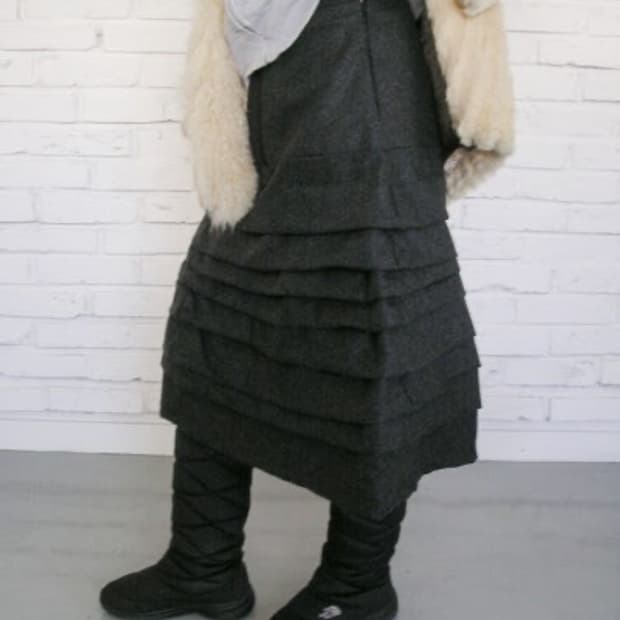 eonts piled wool skirt 1사이즈