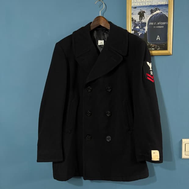 90's USN 6 Button Pea overcoat.