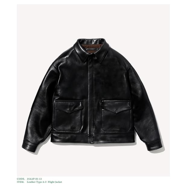 [구매]A.presse type a-2 leather jacket
