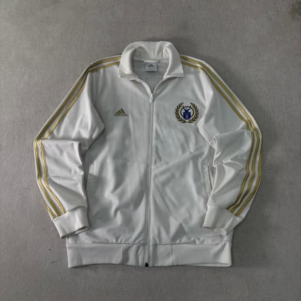 100 아디다스 카카 레알마드리드 8번 화이트 골드 져지