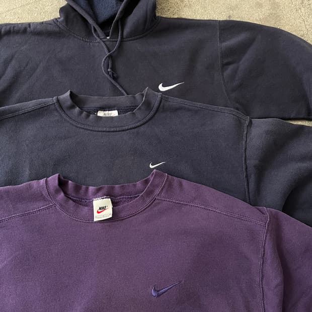 mid 90s Nike Navy Hoodie 95/5