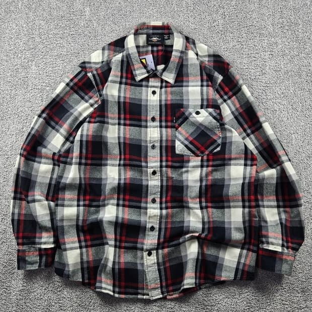 할리데이비슨 체크 패턴 바이커 셔츠 ( 3XL ) / 11112