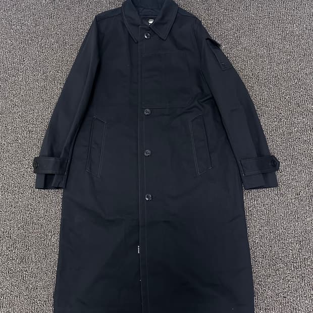 G-Star 지스타 유기농 코튼 롱 코트 블랙 M