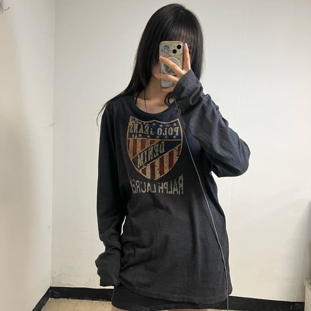 90s Polo Jeans USA Flag Long Sleeve