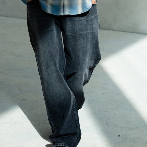 구매) 퍼스트플로어 페이디드 블랙 워시드 진 46 롱버전