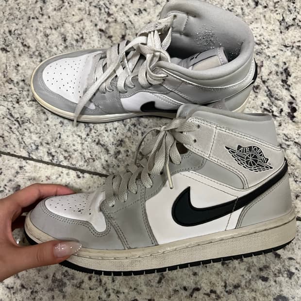 (W) Jordan 1 Mid Grey Fog 조던 미드 그레이 포그