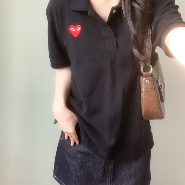 꼼데가르송 반팔 카라티