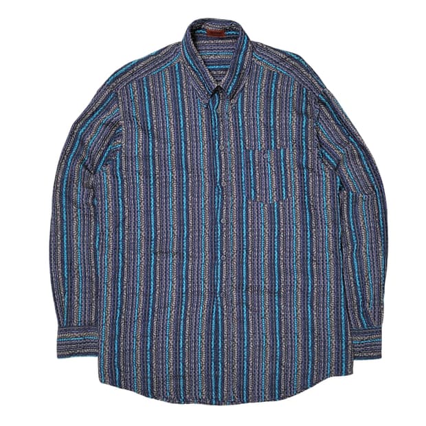MISSONI 미쏘니 빈티지 패턴 스트라이프 셔츠