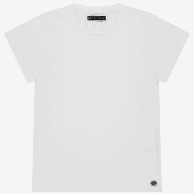 코이세이오038 STAR BUTTON PLAIN T-SHIRT