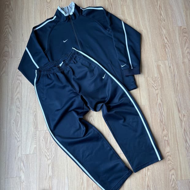 [NIKE] MADE IN JAPAN 트랙져지 자켓 팬츠 세트 네이비