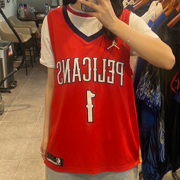 [NO.9] NBA Pelicans WILLIAMS 레드 져지