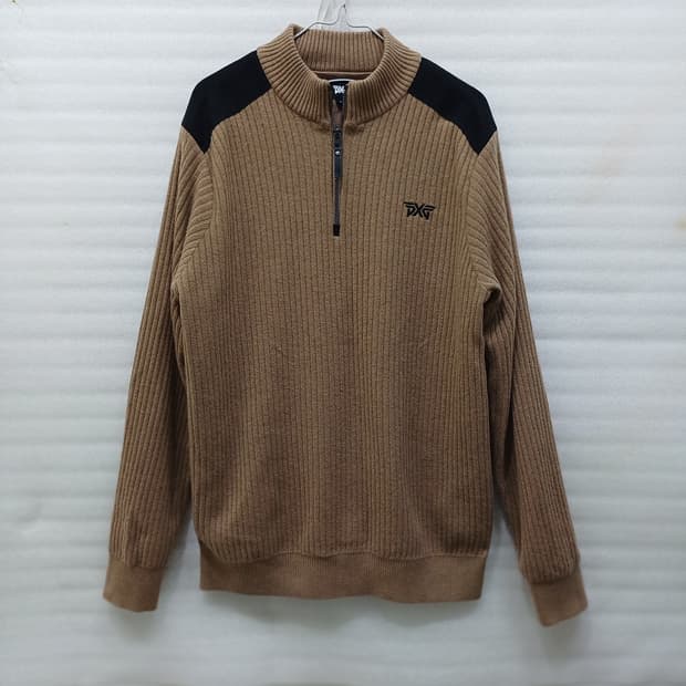 국내 PXG 골프 겨울 방풍 니트 남성 XL 반집업 사랑봉봉