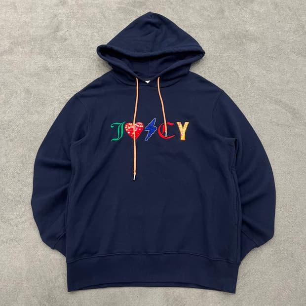 F 쥬시 꾸뛰르 네이비 후드티 