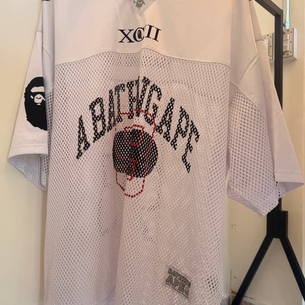 베이프(BAPE) 풋볼저지 화이트