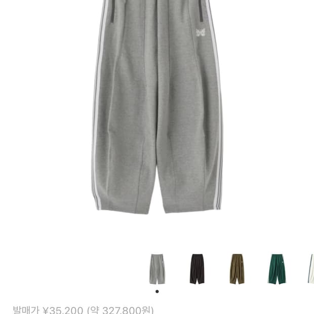 니들스 lhp별주 팬츠 그레이 (L)