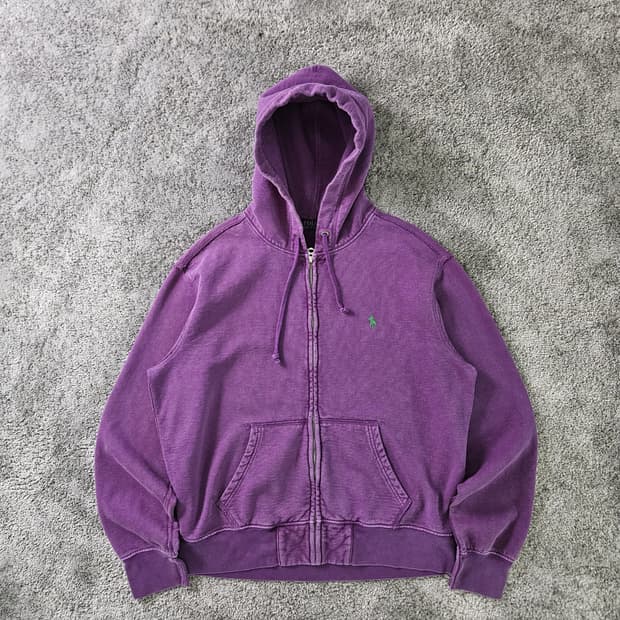 POLO RALPH LAUREN 퍼플 후드 집업