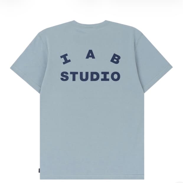 아이앱 스튜디오 반팔티셔츠 애쉬 블루 XL