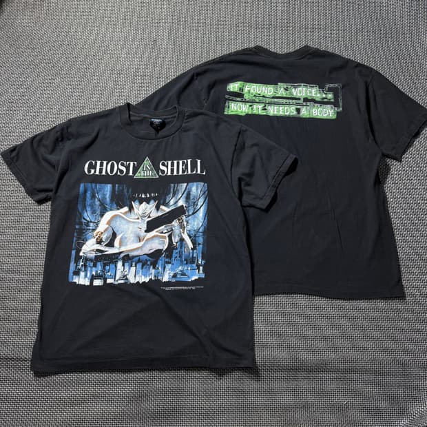 새상품) 고스트 인더 쉘 애니 프린팅 티셔츠 (L/XL)