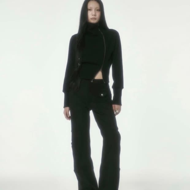 bonnae 울 언발란스 집업