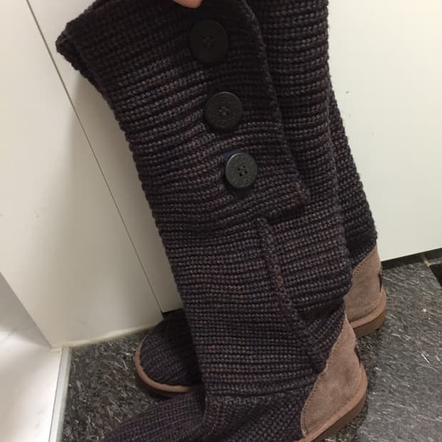 어그 카디 니트 부츠 브라운