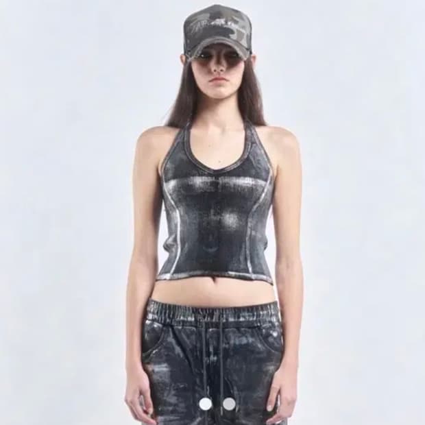 2000아카이브 홀터넥 탑 