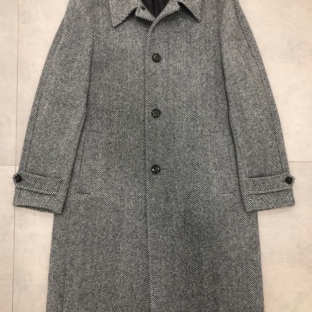 크롬비 combie 울100 헤링본 트위드 코트 40
