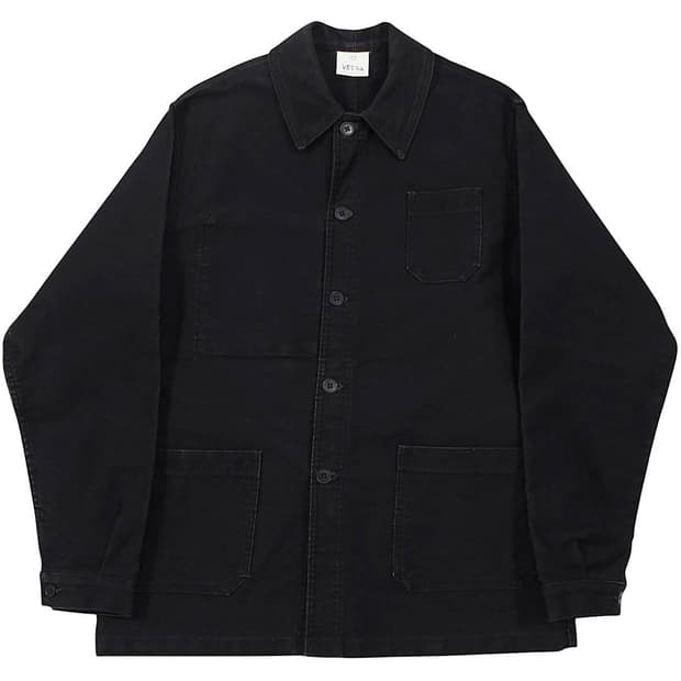 베트라 몰스킨 워크 자켓 블랙 프렌치워크