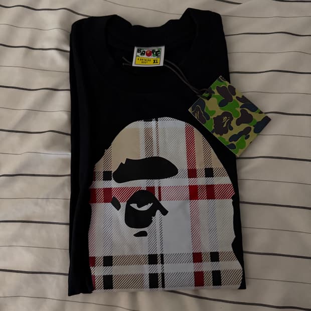 베이프 체크 반팔티