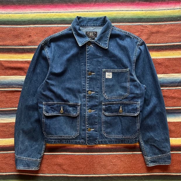 90s USA 빈티지 더블알엘 RRL 엔지니어 데님 자켓