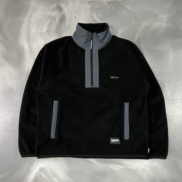  네이버후드 플리스 하프집 풀오버 y15960