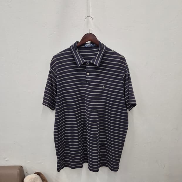 폴로 랄프로렌 스트라이프 반팔 피케 카라 2XL