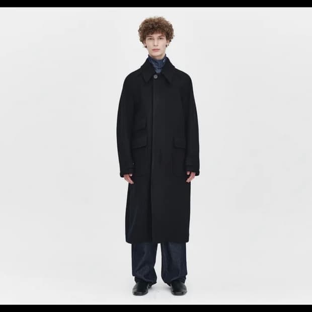 AFTER PRAY 24FW 투어리스트 발마칸코트 네이비 L